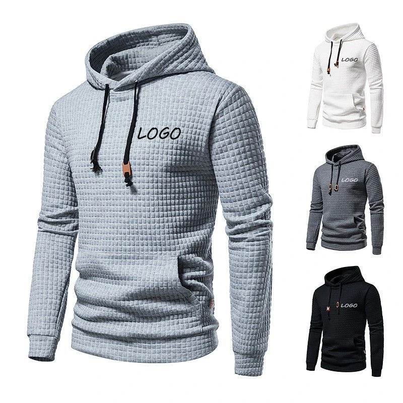 Men's Custom LOGO Printed Pullover Hooded Loose-Fitting Long-Sleeved Sports Shirt For Daily Casual Sports Wear