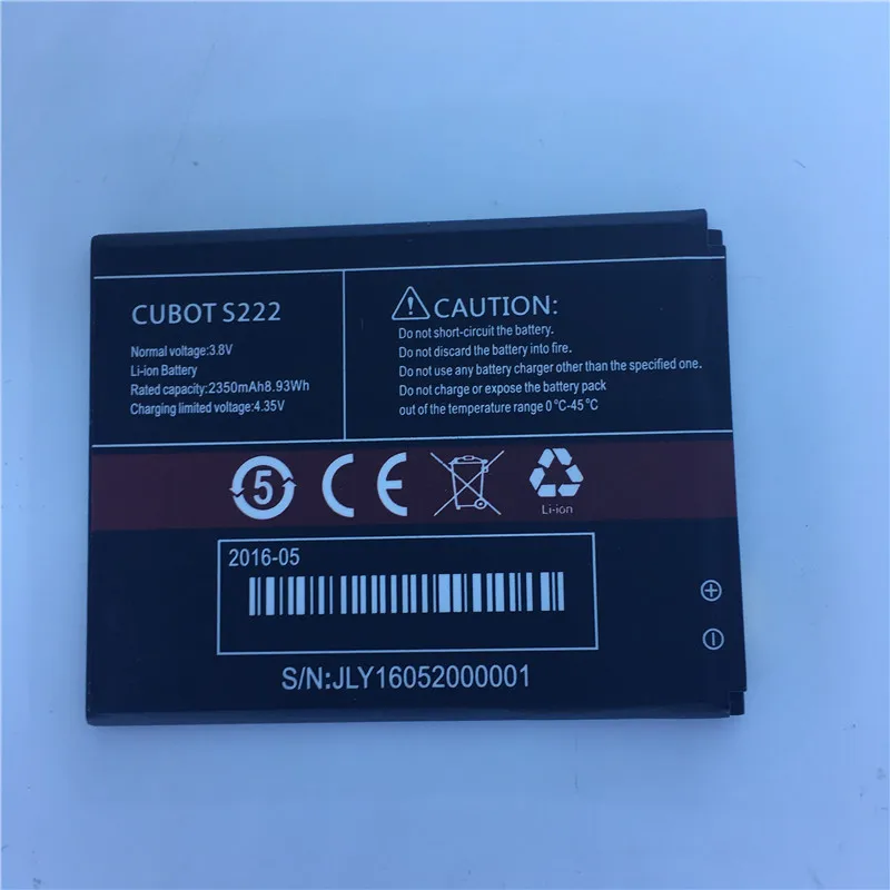 Auf Lager für Cubot S222 Batterie 2350mah hohe Kapazität neues Produktions datum lange Standby-Zeit für Cubot S222 Batterie