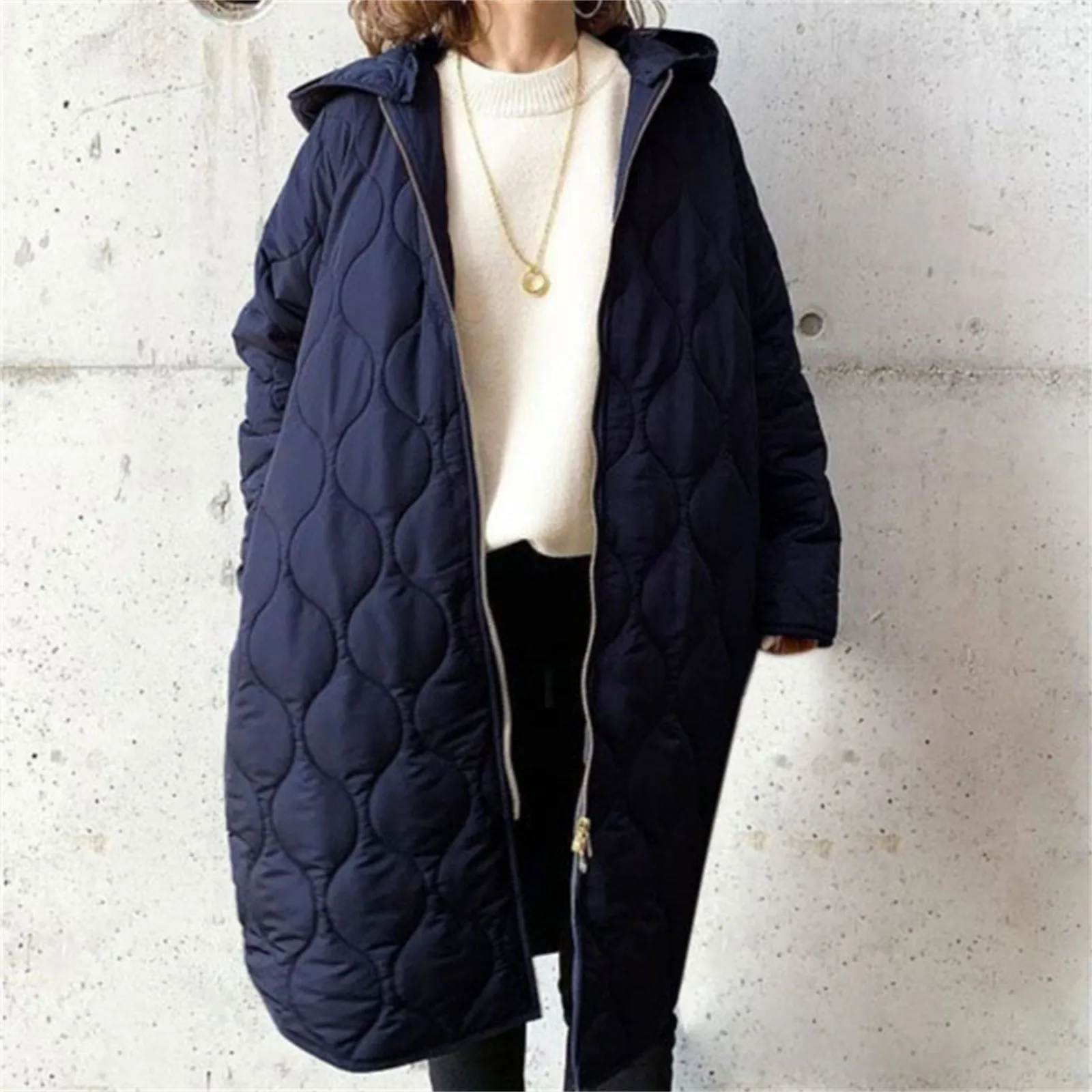 Hooded Quilted Jacket Winter Coats For Women Casual Loose Warm Cozy Lightweight down Womens Coats Jackets Winter