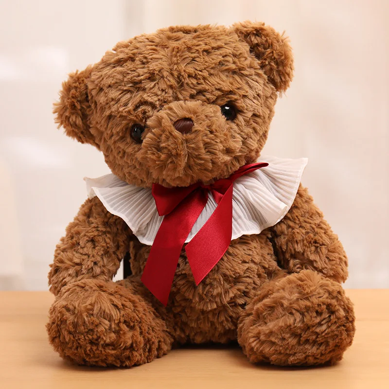 

Kawaii Teddy Bear Plush Stuffed Toy Doll Bow Tie Decorative Comfortable Girlfriend Sleep Pillow Birthday Party Gift High Quality