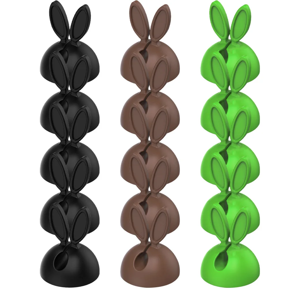 

30Pcs Rabbit Cable Clips Cord Organizer for Desktop Power Strip Charging Cables Wire Management Clip Self Adhesive Plastic
