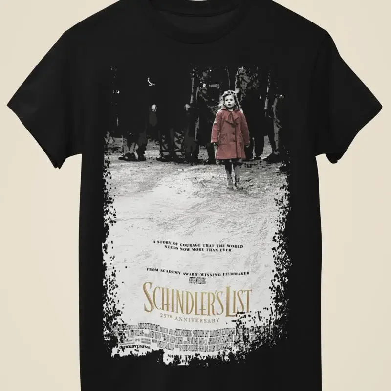 Schindlers List Movie Poster Inspired Unisex Black T Shirt