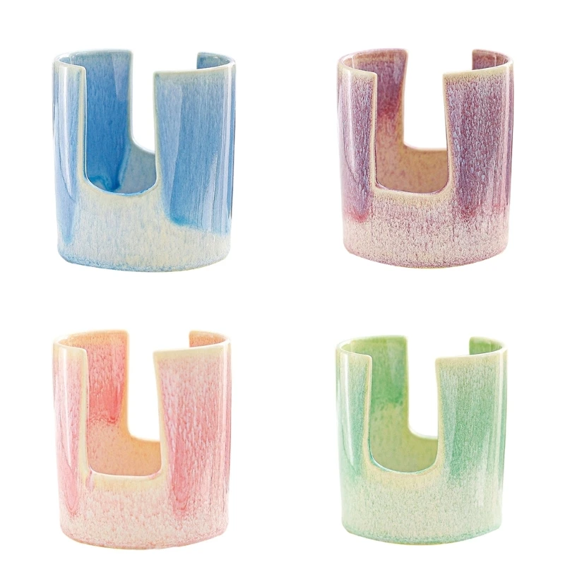 Elegant Ceramic Sponge Holders For Kitchen Countertops Storage With Stable Base And Stylish Design Office Desk Organizers Y5GB