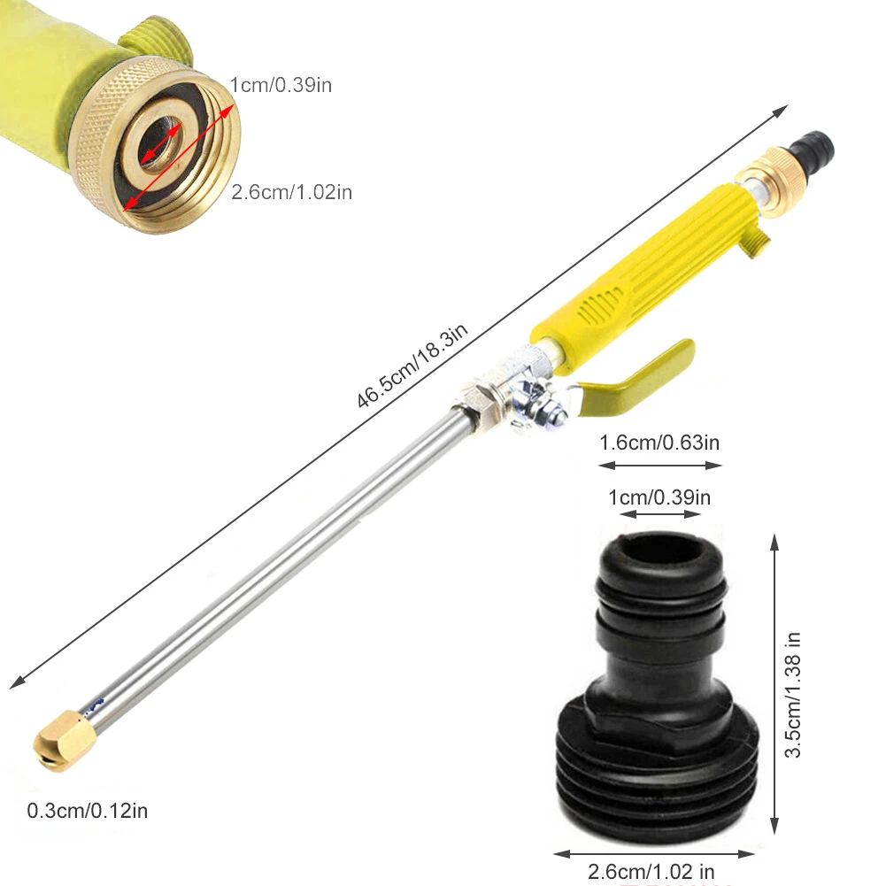 

Водоструйная медная насадка, мойка высокого давления, трубка из алюминиевого сплава, пистолет для мойки автомобилей, портативный распылитель для полива сада, мойка автомобилей