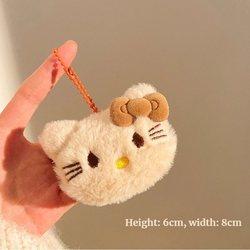 HelloKitty Kleine Plüschpuppe Schlüsselanhänger Kawaii Kitty Katze Anhänger DIY Rucksack Umhängetasche Anhänger Niedliche Accessoires Dekoration Geschenk