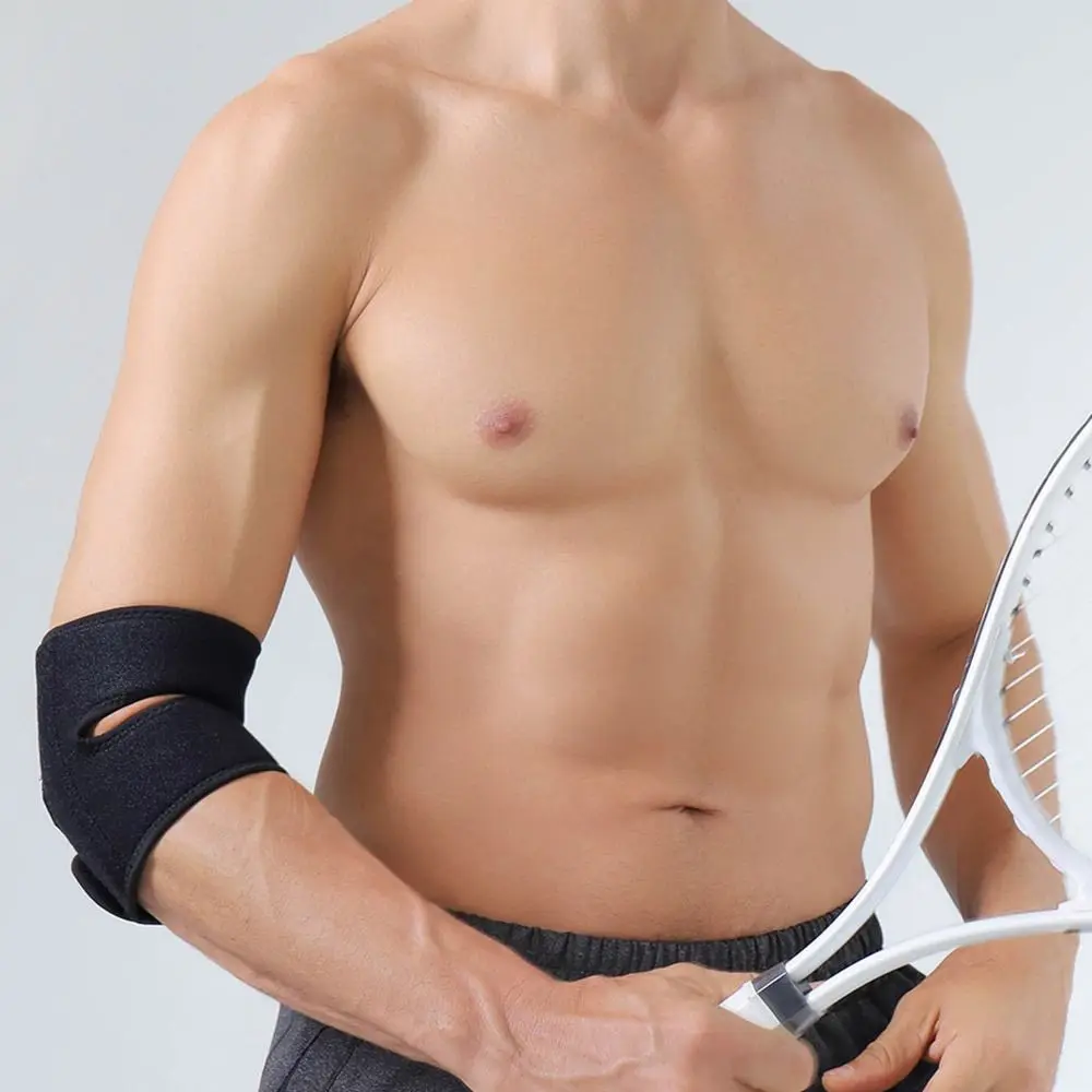 

Elbow Support Golfers Strap Brace Breathable Adjustable Elbow Protector Arm Sleeve Anti-slip Spring Elbow Brace Badminton