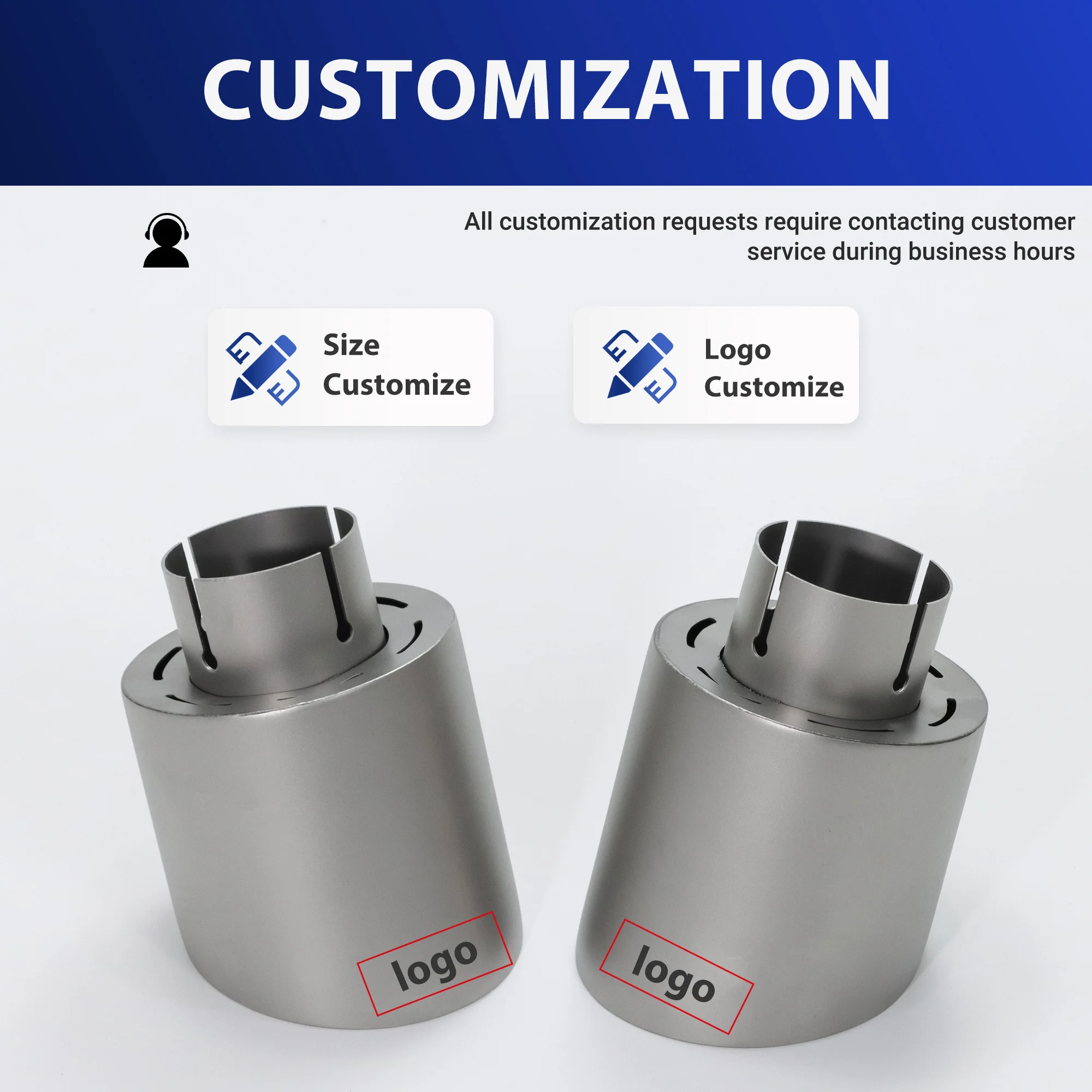 ER Car accsesories Upgrade Honeycomb Design  Exhaust Tip Matte 304 Stainless Muffler Universal Tail Tips Modify