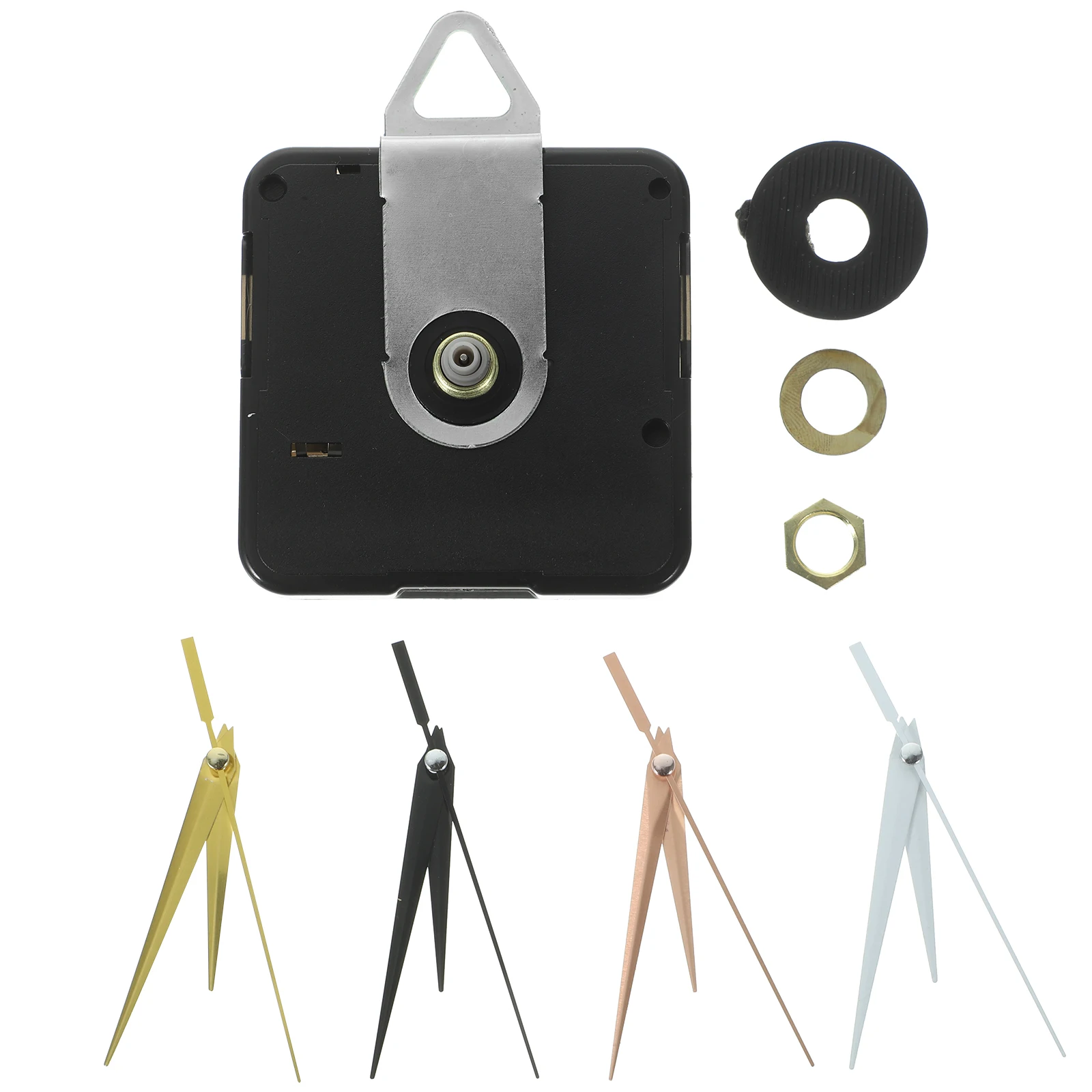 

4 Sets Silent Movement Small Clock Mechanism Parts for Clocks Vintage Kit Plastic Mechanisms Replacement Work