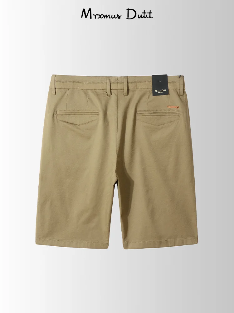 Dave&Di Men's 2024 Summer Refreshing Silk Cotton Shorts Thin, Lightweight and Comfortable Straight Tube Business Men's Casual Pa