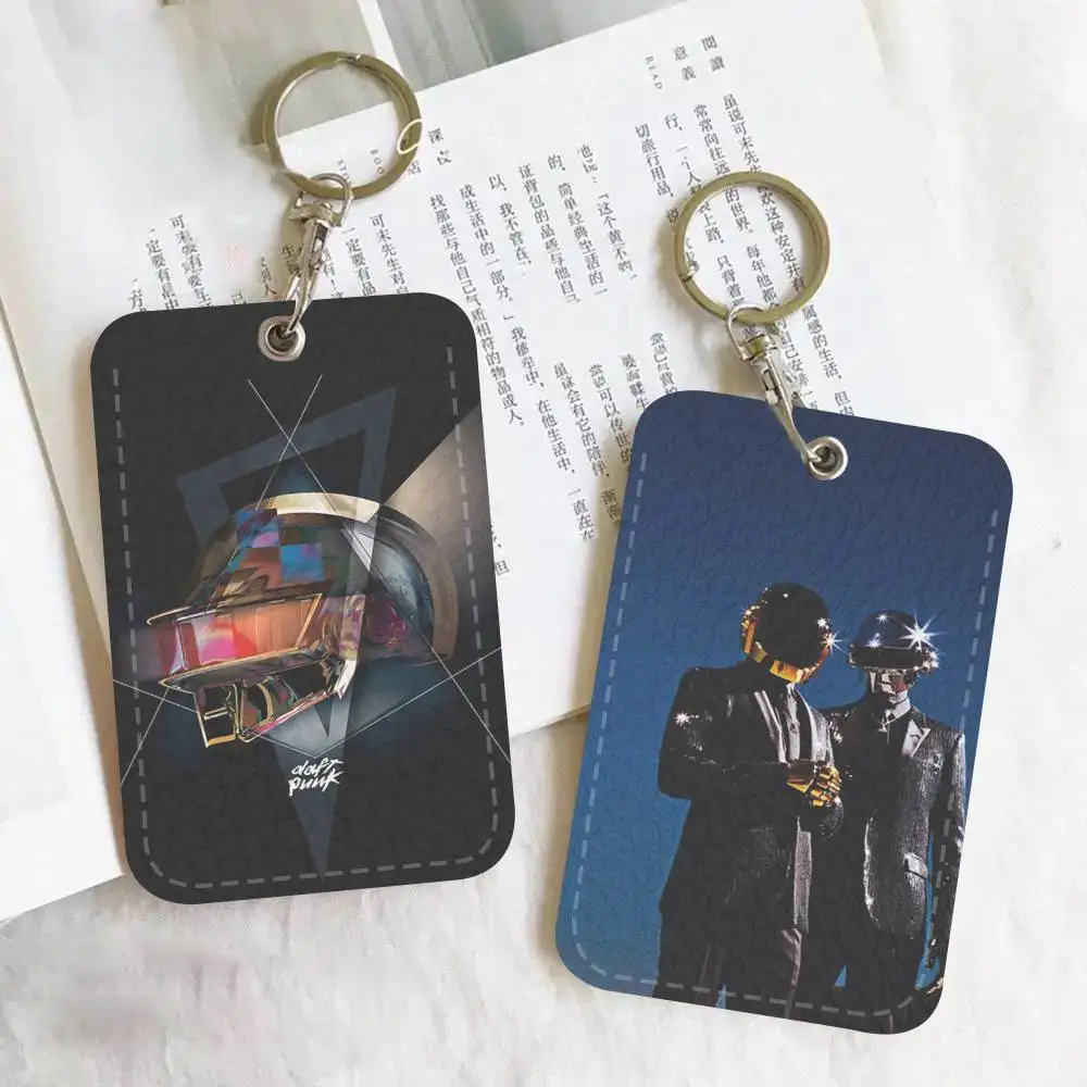 

1PC COOL D-Daft Punk Band Holder Suitable For Bank Card Subway Bus Card Wallet Card Case Badge Holder Keychain