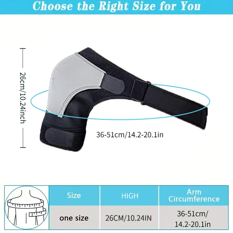Adjustable Shoulder Support Compression Strap For Men Women Suitable For Right Left Shoulder Pain Relief Strains