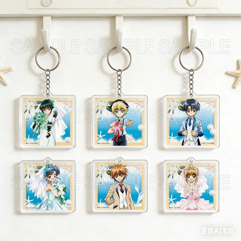 Mermaid Melody: Pichi Pichi Pitch Cosplay Annime Nanami Ruchia Lucia Hanon Hosho Acrylic Pendant Keychains Fans gift
