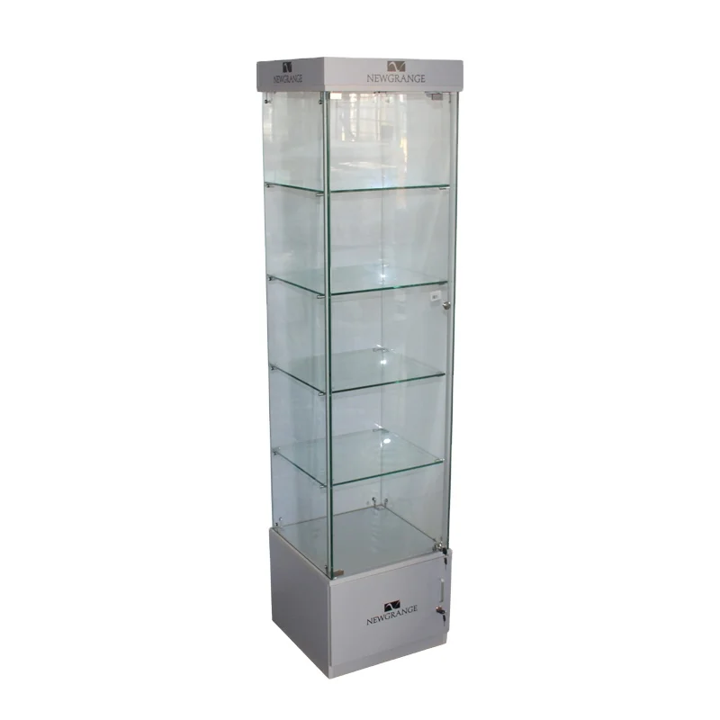 

custom.Custom White MDF Panel Paint Glass Display Cabinet Store Item Showcase