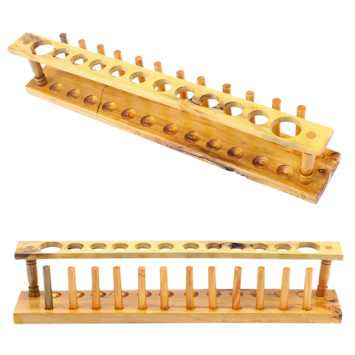 

Wooden Test Tube Rack Holder With 12 Holes Reusable Laboratory Supplies For School Science Lab Equipment Storage Stand