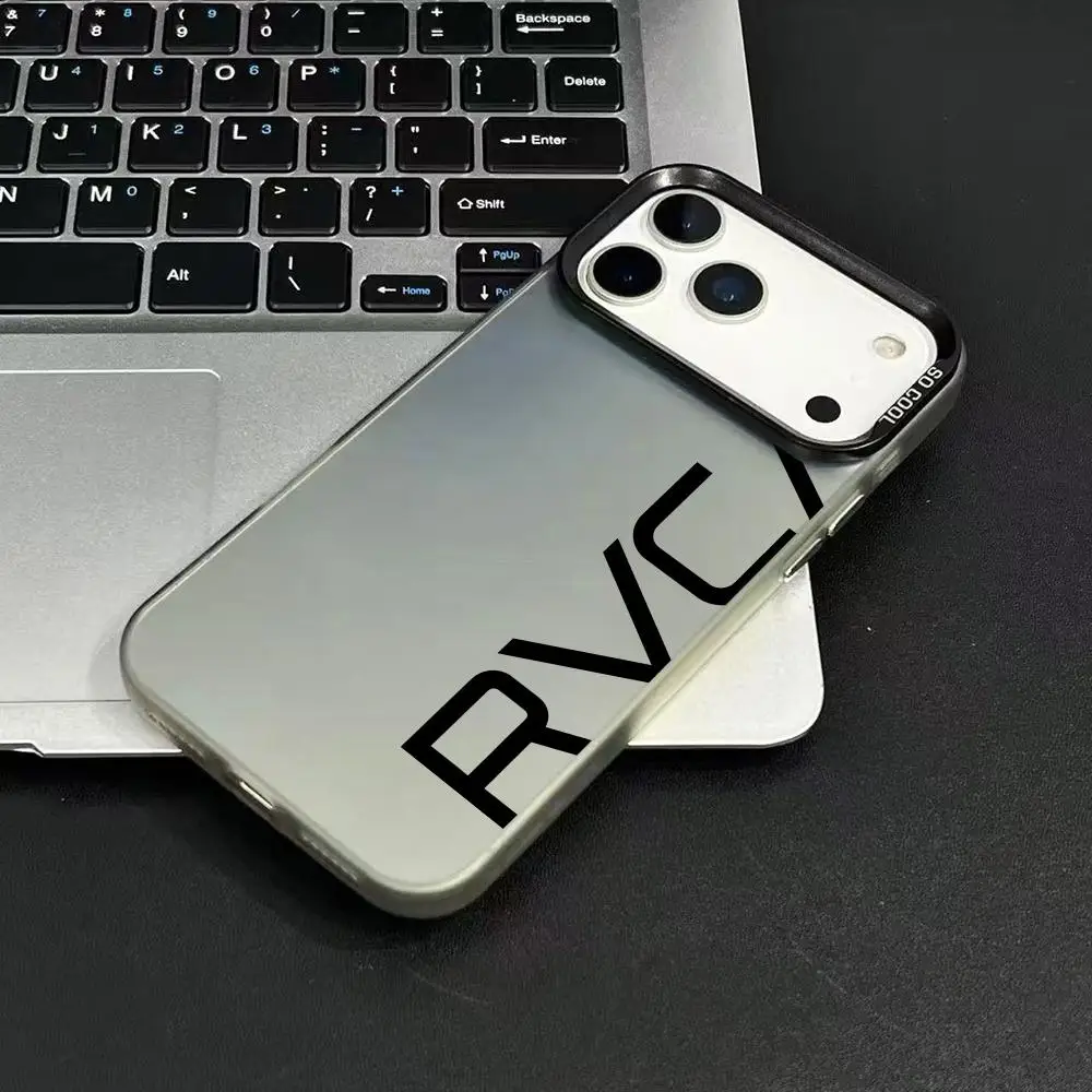 الفاخرة R-RVCA-S جراب هاتف آيفون 17 16 15 14 13 12 11 برو ماكس الهواء الملونة ماتي الليزر أورورا للصدمات جراب هاتف