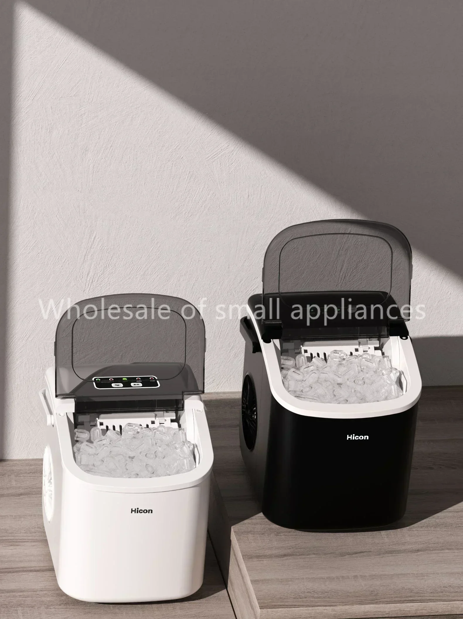 Wellcome Ice Machine Outdoor 15KG Home Small Dormitory Student Smart Mini Automatic Small Power Ice Machine