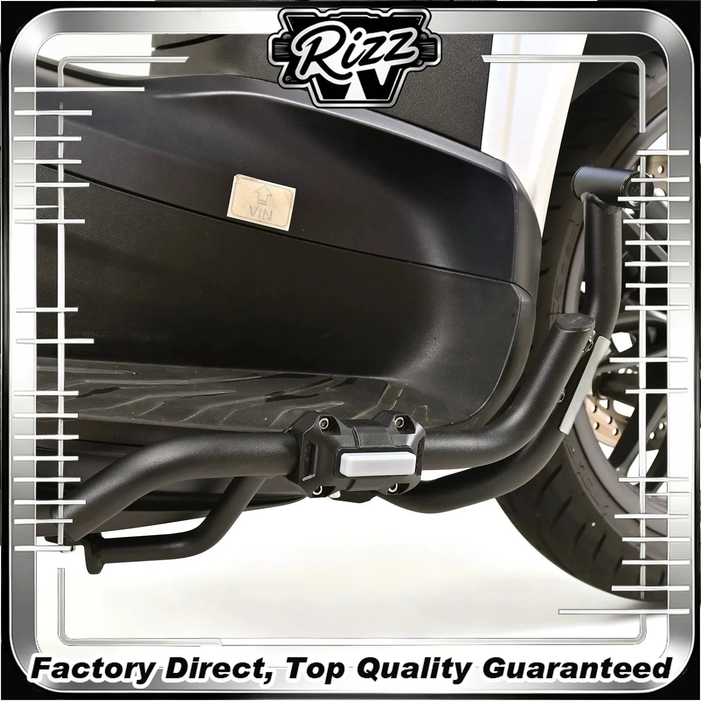 FOR Bolt-On Piaggio Beverly 400 Full Protection Accessory Kit Pressure-Resistant Crash Bar Backrest And Rear Luggage Rack