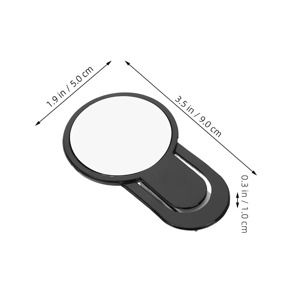 Espelho de computador monitor de mesa de escritório ver atrás você vidro portátil vista traseira plástico convexo para segurança do cubículo