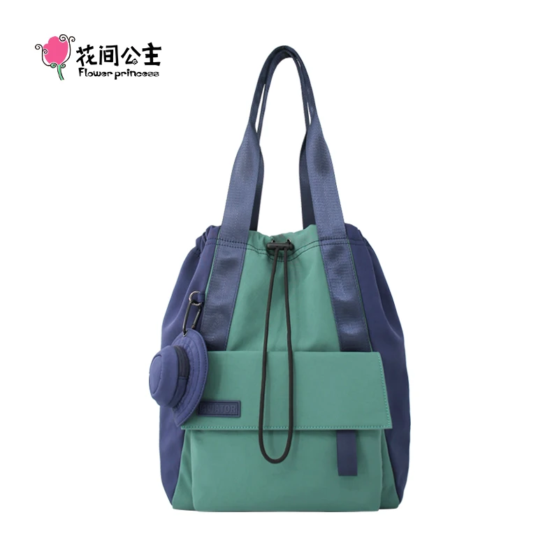 Mochila flor princesa aviador para mulheres, mochilas estéticas de viagem bolsas de ombro femininas, tendência original da moda 2024