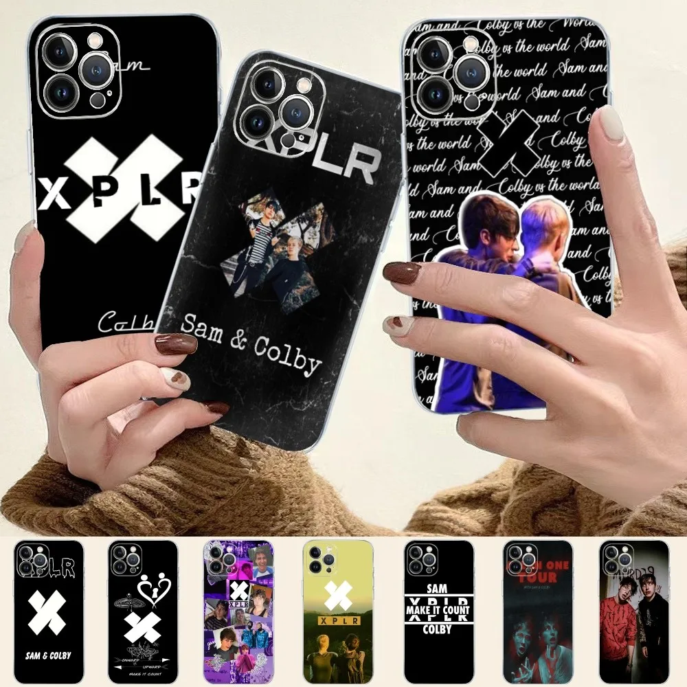 S-Sam and C-Colby X-XPLR Phone Case For iPhone 16 15 14 13 12 Mini 11 Pro XS Max X XR SE 6 7 8 Plus Soft Silicone Cover