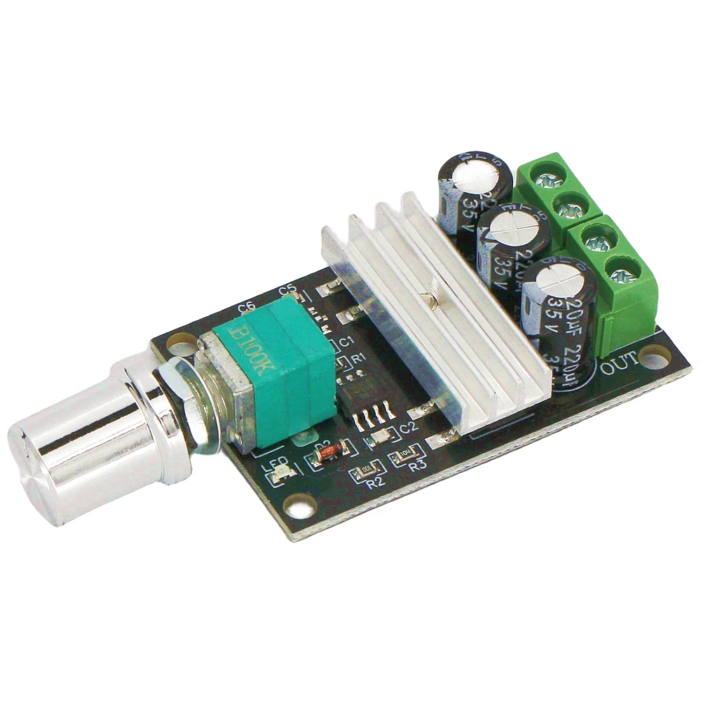 DC 6V 12V 24V 28V 3A 80W PWM Motor Speed Controller Regulator Adjustable Motor Speed Controller Mute Large Torque Motor