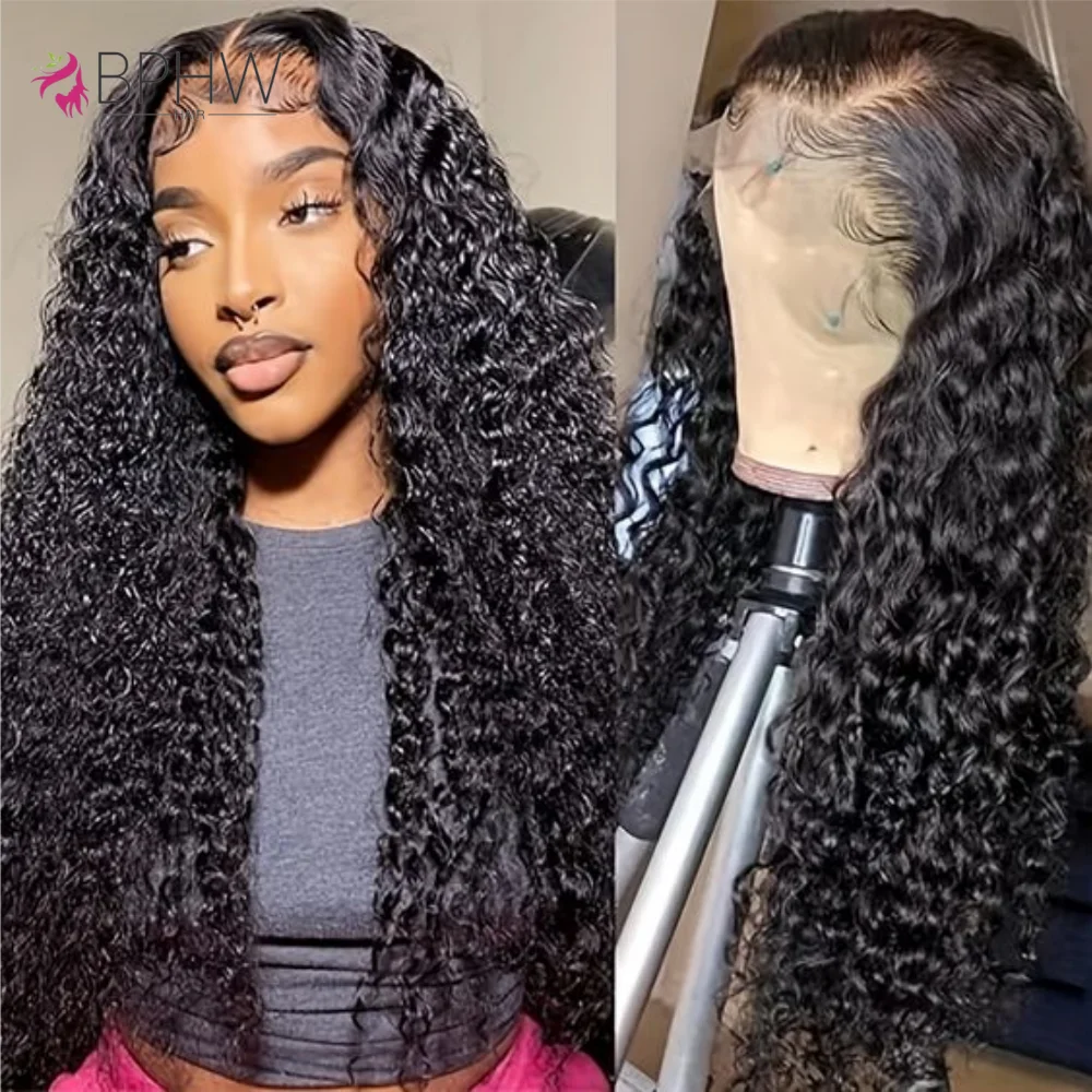 

12A 30Inch 180% Density Curly 13x4 Lace Front Wig 4x4 Lace Closure Wig Brazilian Human Hair Wigs For Black Women Pre Plucked