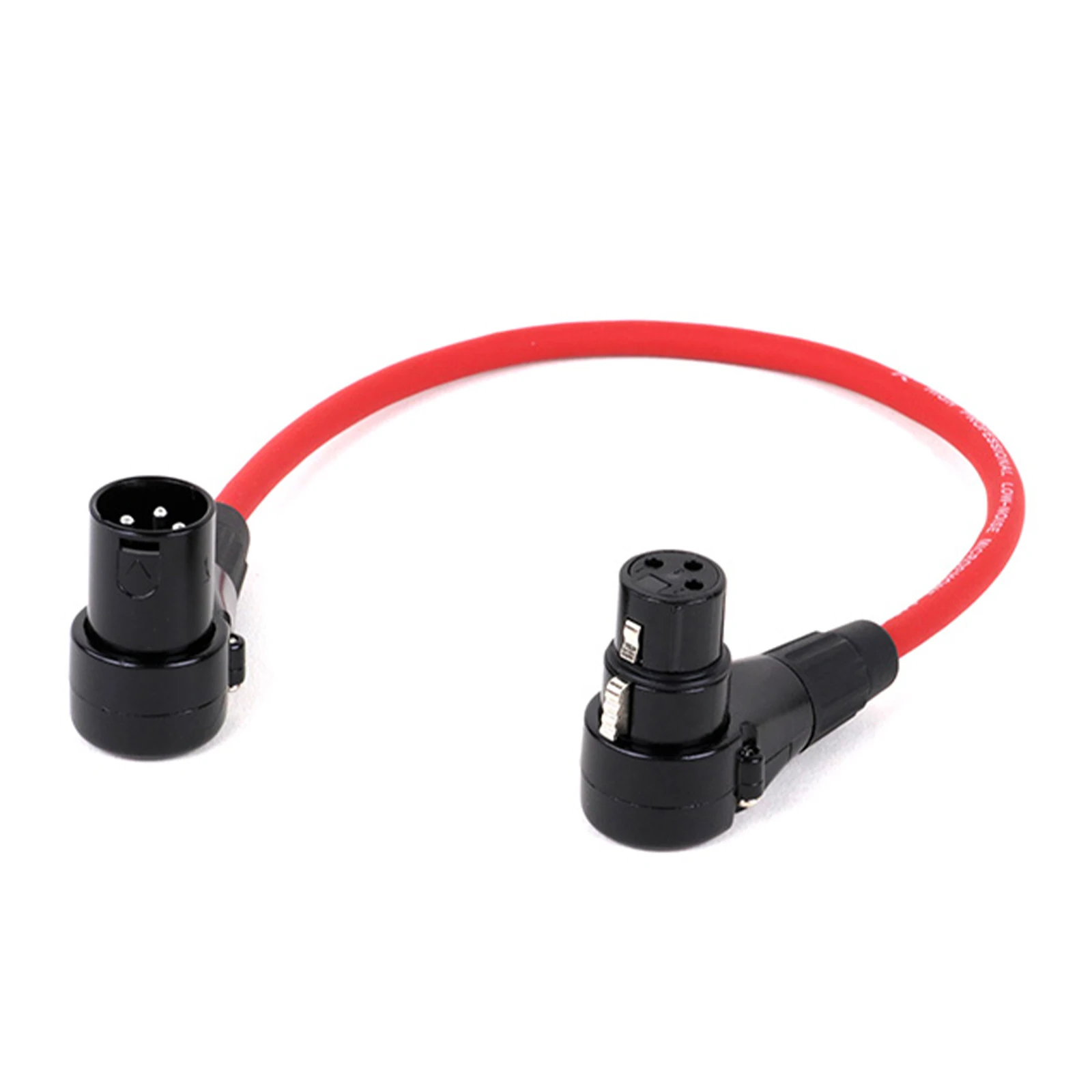 XLR Cable 90 Degree Male to Female Audio Cables Cannon Balanced XLR Karon Microphone Mixing Console Sound Card Extension Line