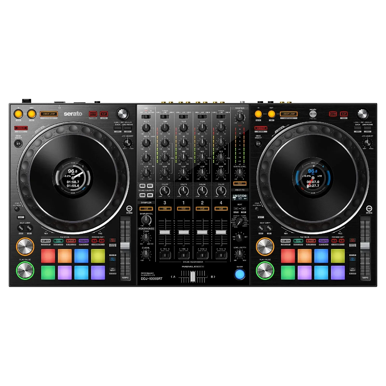 جديد DJ DDJ-1000SRT 4 قناة سيراتو DJ تحكم الصوت وحدة التحكم خلاط ل DJ Pro