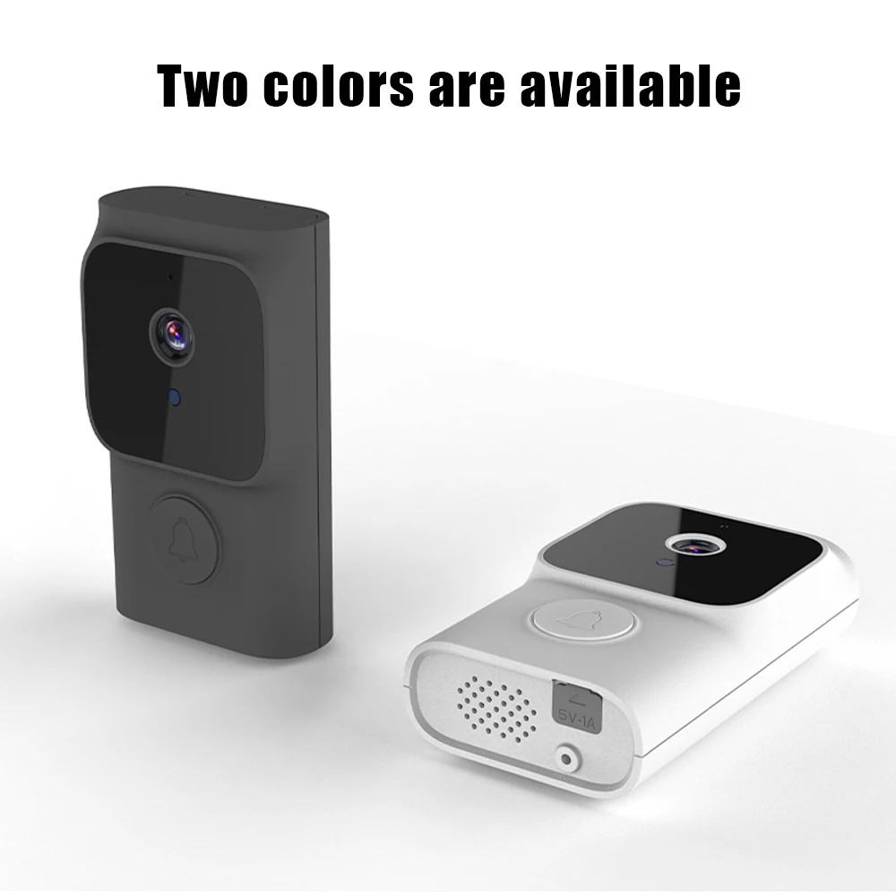 Video Doorbell Wireless Smart Doorbell Camera w/ Chime Tuya APP 2.4G WiFi 720P Remote Visual Call 2Way Audio Infrared Night View