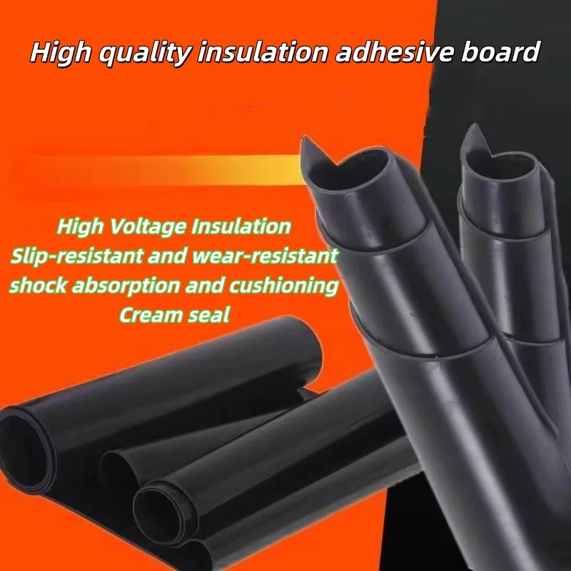 Custom Made Slab NBR Nitrile Rubber Buna Plate Sheet Gasket 500 x 500mm 1mm 1.5mm 2mm 3mm 4mm Acid Oil Alkali Resistant Black