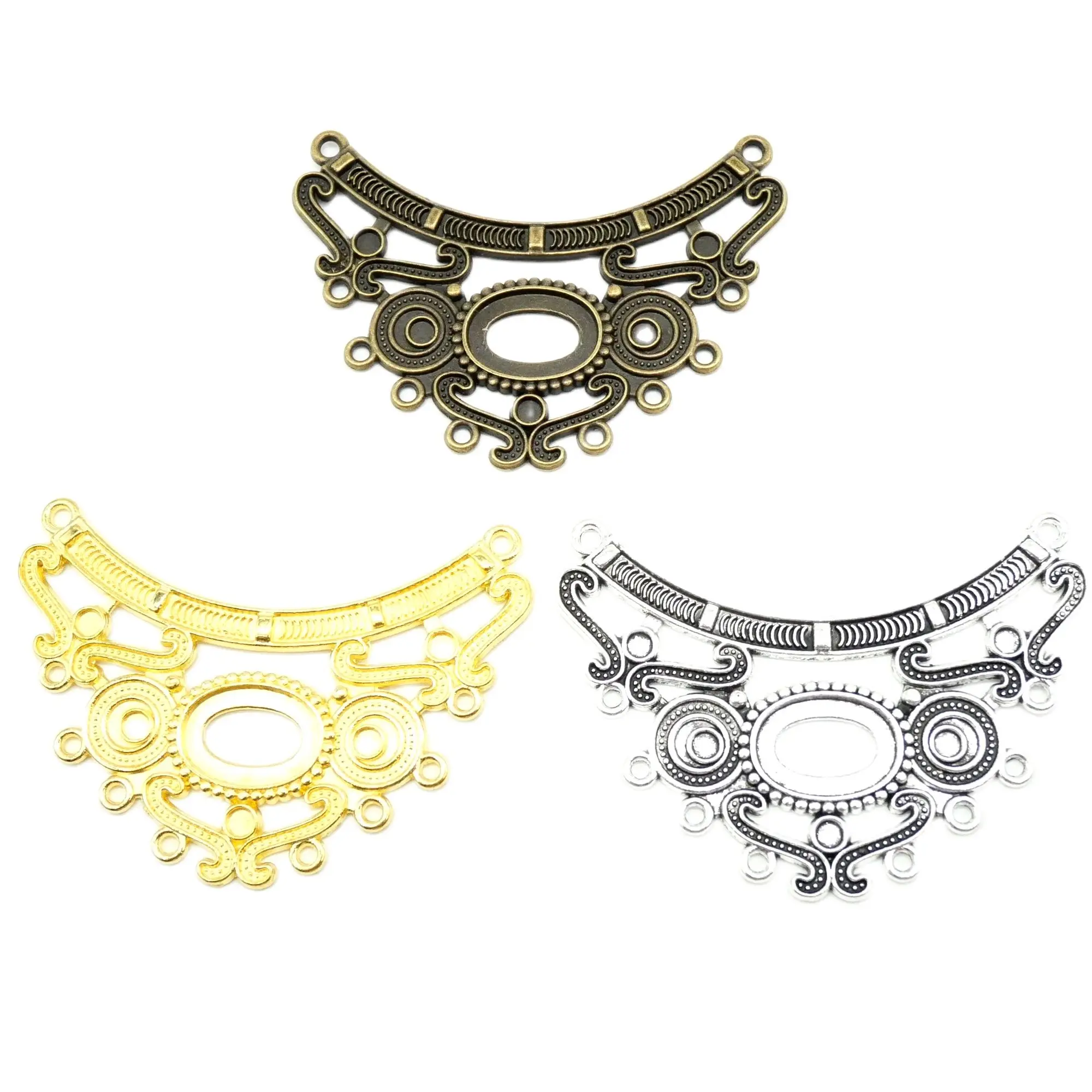 4Pcs Alloy Jewelry Accessories Connector Pendant Suitable For Necklace Sweater Chain Four Colors Optional