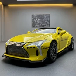 1:32 Lexus LC500 Alloy Car Model With Sound And Light Collective Miniature Voiture Casting Metal Car Toy Gift Boys