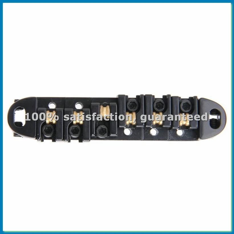 

Roller Saddle Tune-O- Guitar Bridge for Electric Guitar Replacement (Black)-ABFB