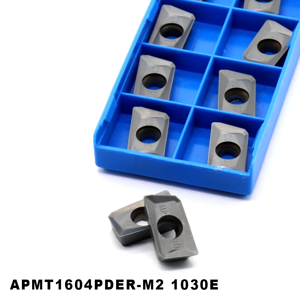 10 шт., твердосплавные пластины APMT1604 M2 1030E для фрезерных станков APMT 1604 M2