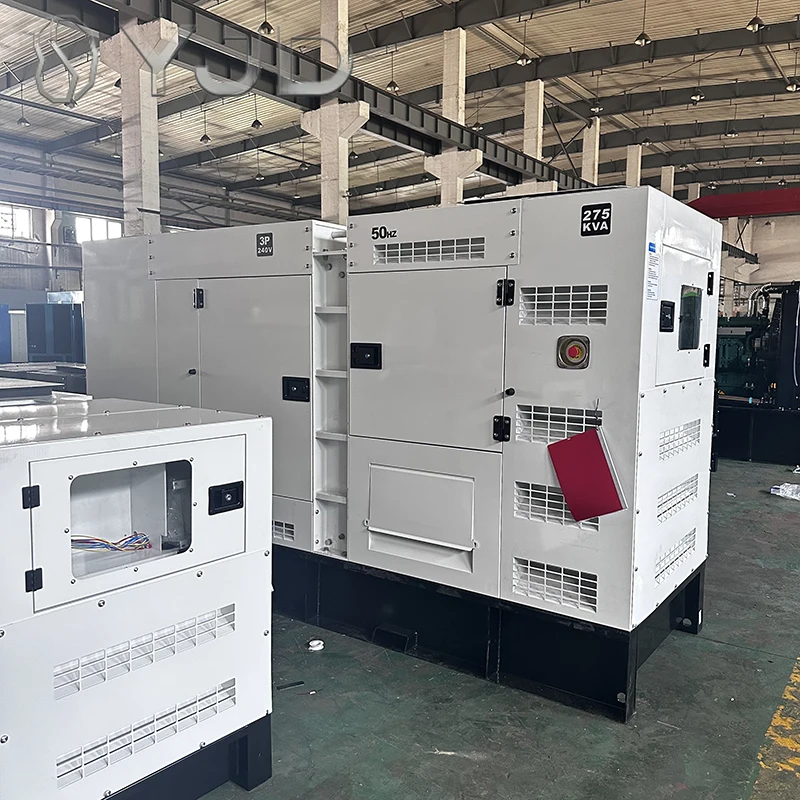 270kva 275kva 210kw 220kw 280kva Diesel Generator Power by Cumms 6LTAA9.5-G1 Engine  Rated Voltage 400V 220V Soundproof Type