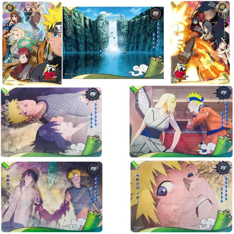 

KAYOU Genuine Anime Naruto PR Card Kakashi Uchiha Tsunade Kushina Jiraiya Sasuke Naruto Tsunade Rare Collection Card Toy Gift