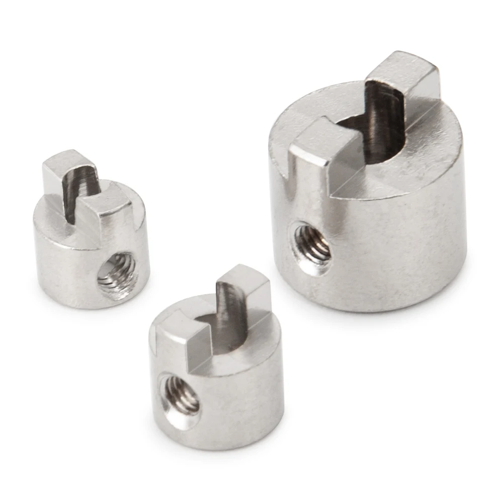 YEAH RUN 5Pcs 3/4/5mm 스테인레스 스틸 드라이브 도그 샤프트 크러치 커넥터 RC 전기 보트 모델 액세서리 용 패들 포크