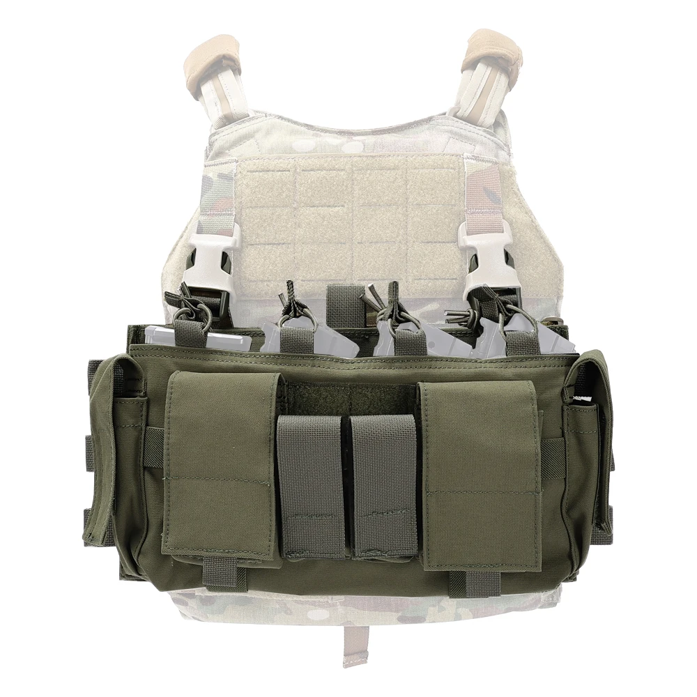 SINAIRSOFT-plataforma de pecho táctica 5,56, bolsa de revista con cartel Compatible, bolsa Mag multicamuflaje de nailon para chaleco de caza de Paintball Airsoft