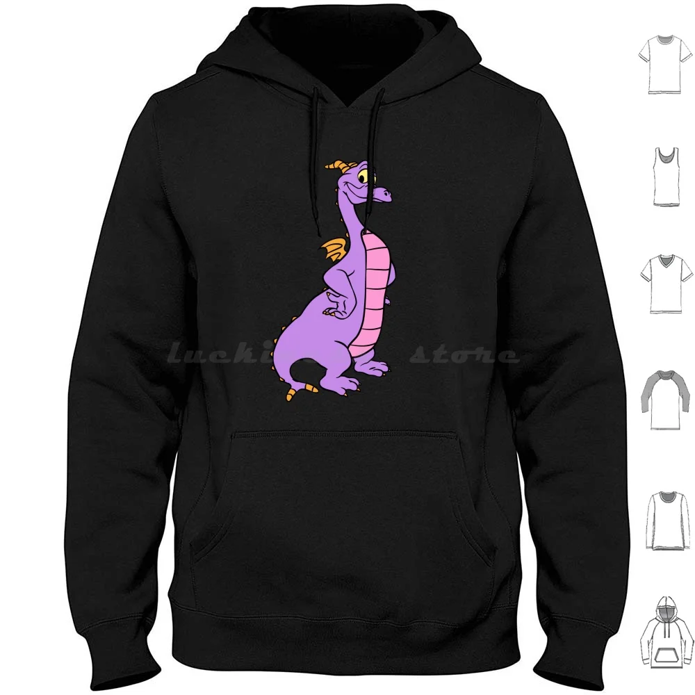 Figment-Magenta / Blk Border Hoodie cotton Long Sleeve Figment Center