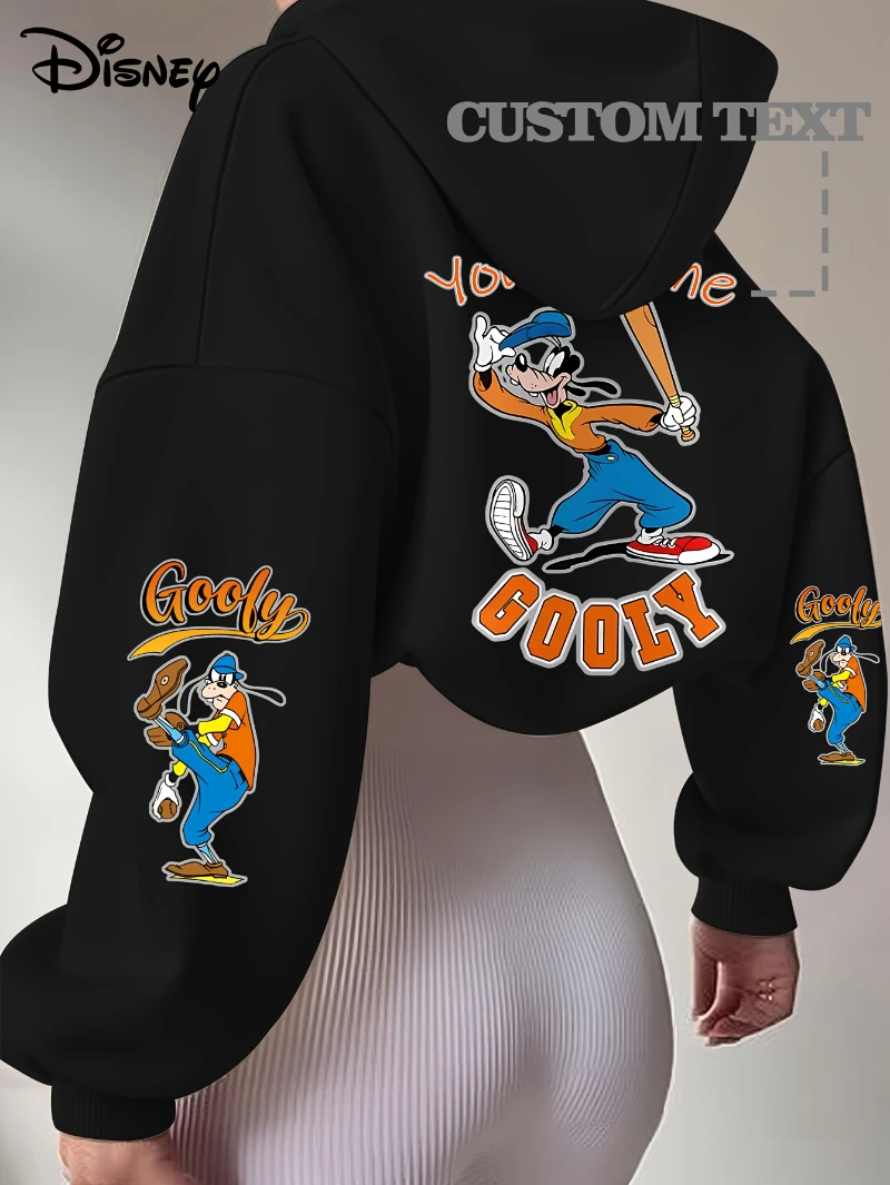 

Potdemiel Customizable Mickey Mouse & Minnie Mouse Cartoon Fashion Casual Hoodie, Winter Holiday Outfit for Autumn and Winter,