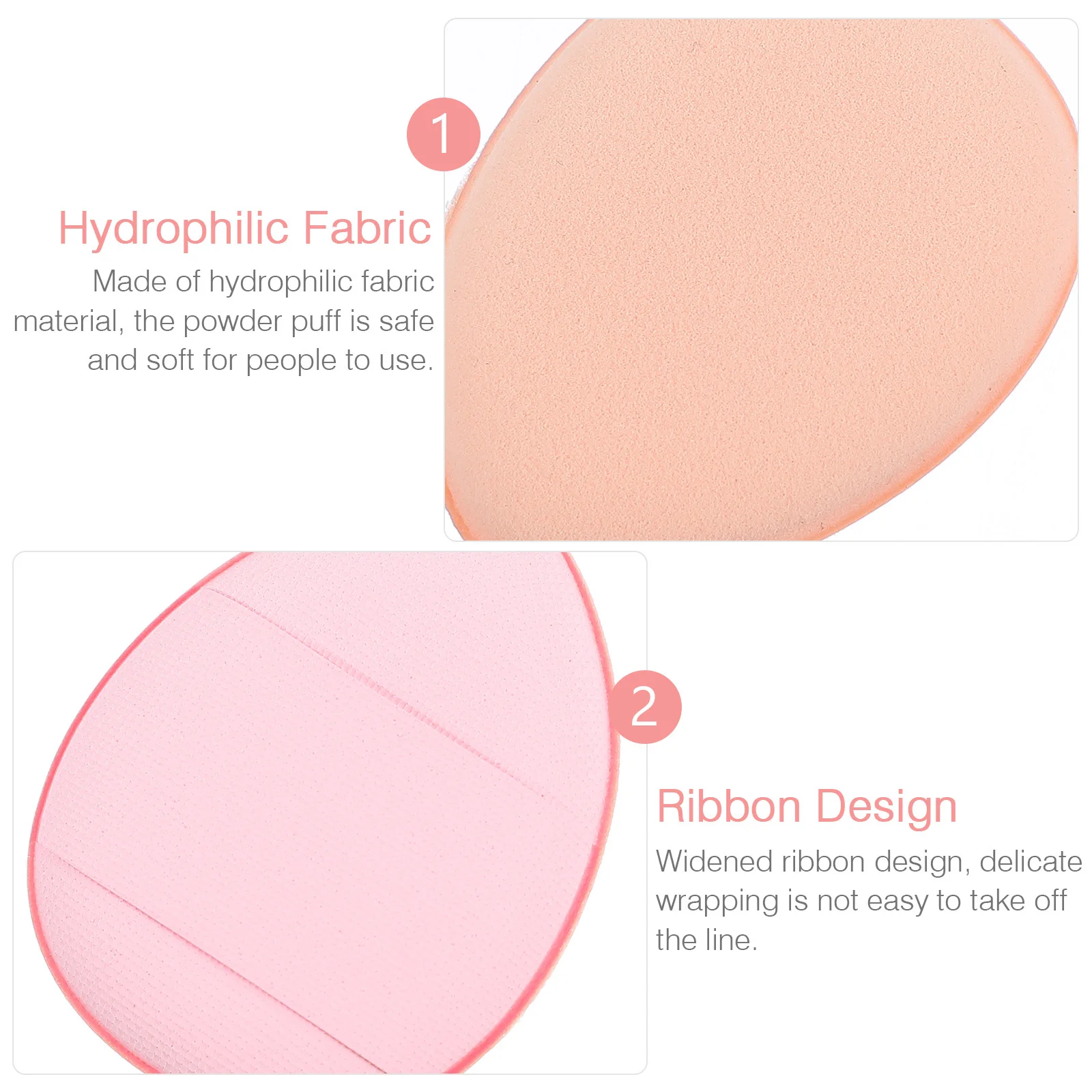 

20Pcs Dry and Wet Makeup Puff Mini Powder Puff for Face Skin-Friendly with Strap Compact Design for T-Zone Beauty Sponge