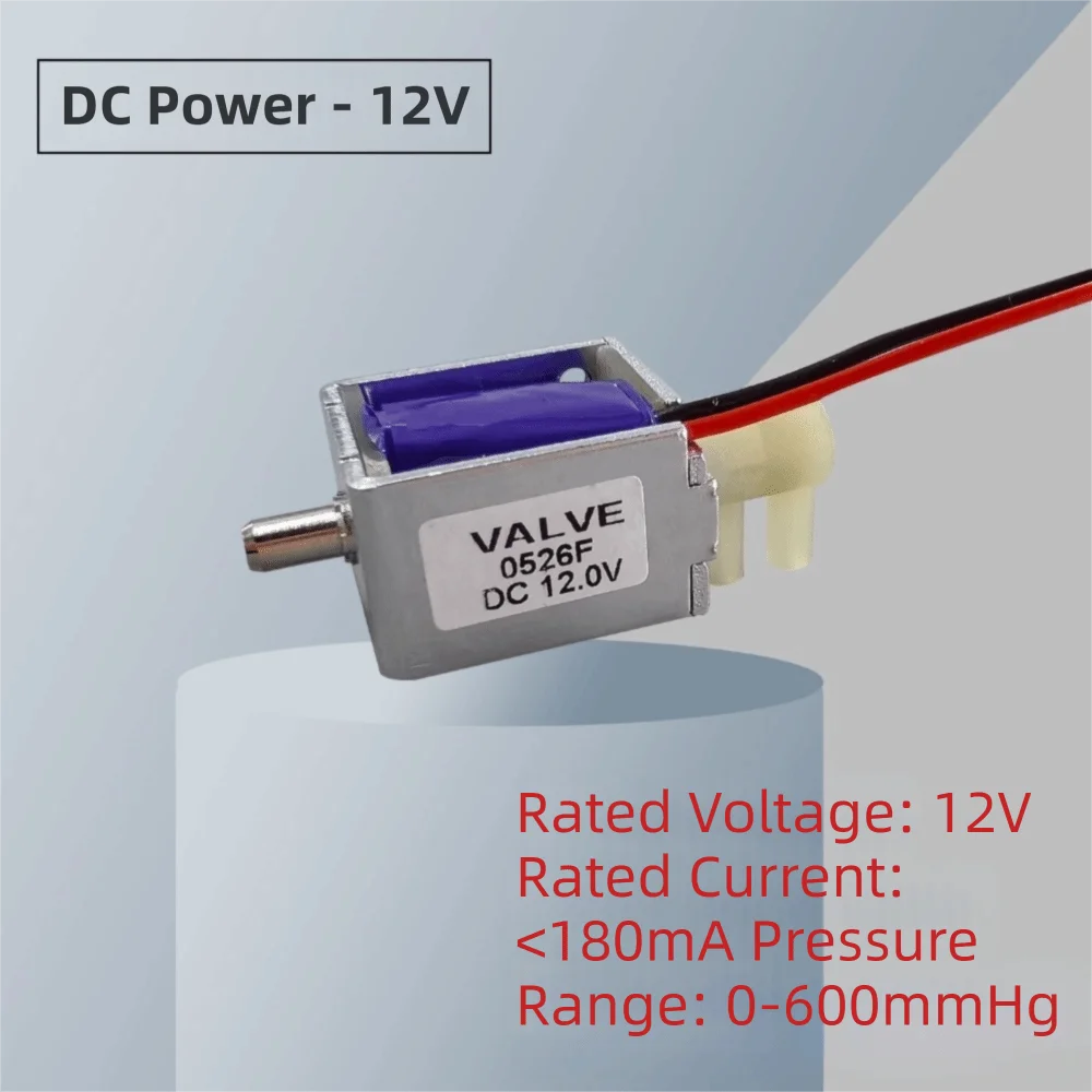 Micro Plastic Mini Electric Solenoid Valve Rubber Mini Size Micro Air Flow Control Valve 24V DC Discouraged Exhaust Valve