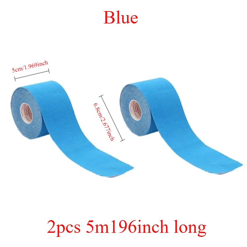 2pcs Kinesiology Tape Medical Athletic Sports Recovery Strapping Gym Fitness Waterproof Tennis Muscle Pain Relief Bandage 2pcs K