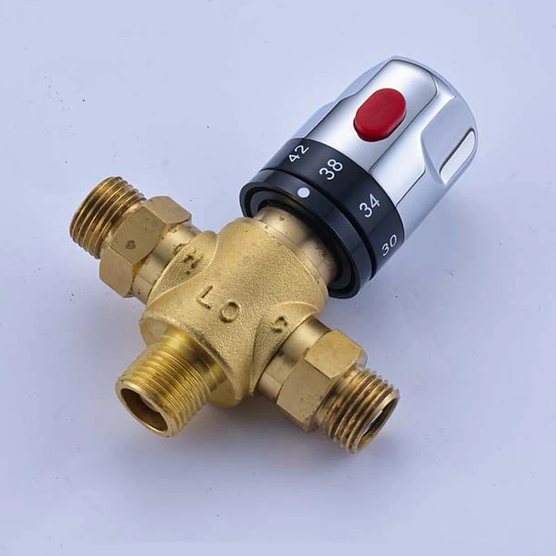 Brass Thermostatic Mixing Valve Temperature Control Ceramic  for Solar Water Heater  Parts  Cartridge WF107