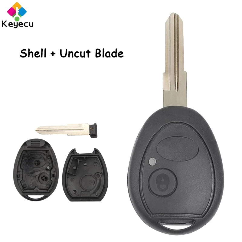 KEYECU Remote Head Car Key Shell Case Cover With 2 Buttons Fob for Land Rover Discovery Sport LR3 1999 2000 2001 2002 2003 2004