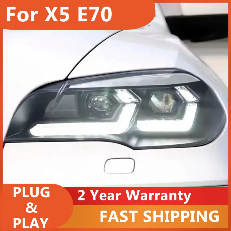 

Car Accessories for BMW X5 E70 Headlamp 2007-2013 X5 E70 Headlight DRL Turn Signal High Beam Projector Lens