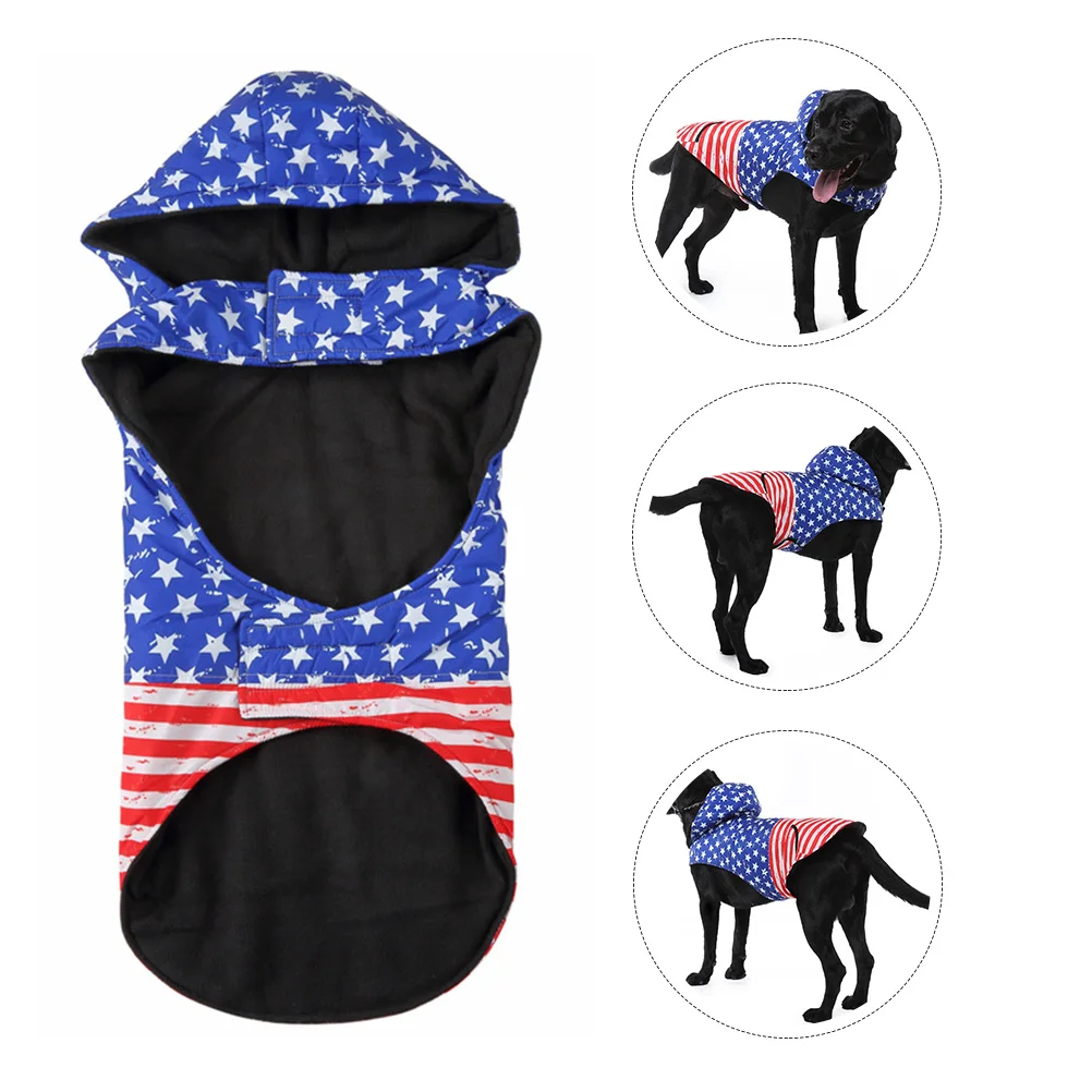 

Fashionable Pet Hoodie for Big Dogs Winter Dog Coat Made of Quality Polyester Warm Comfortable Outdoor Wear Reusable Dog