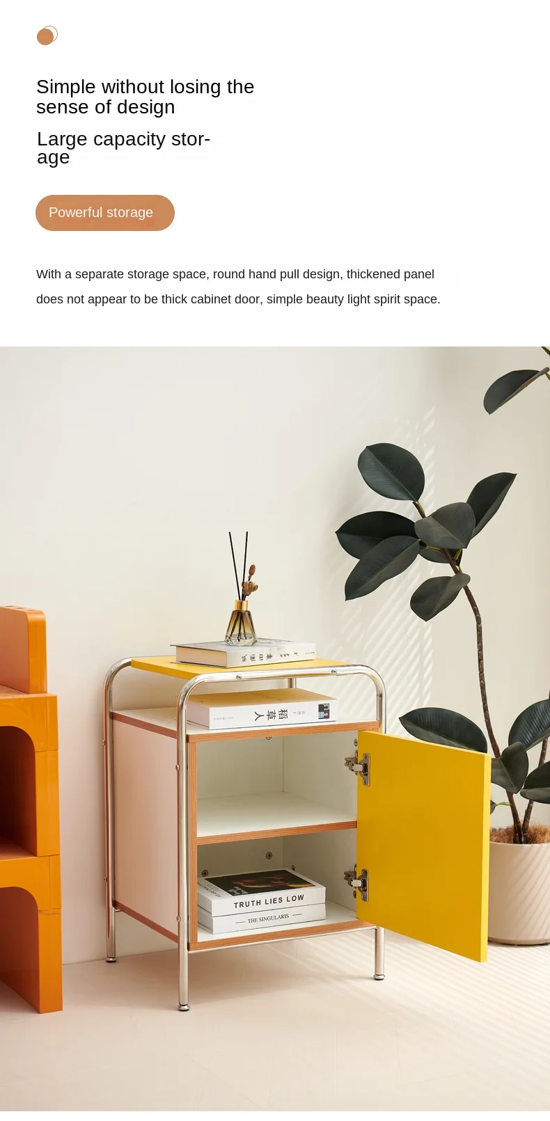 Korean Ins Style Antique Storage Cabinet Simple Bedside Table Side A Few Small Cabinet Modern Shelf Storage Cabinet