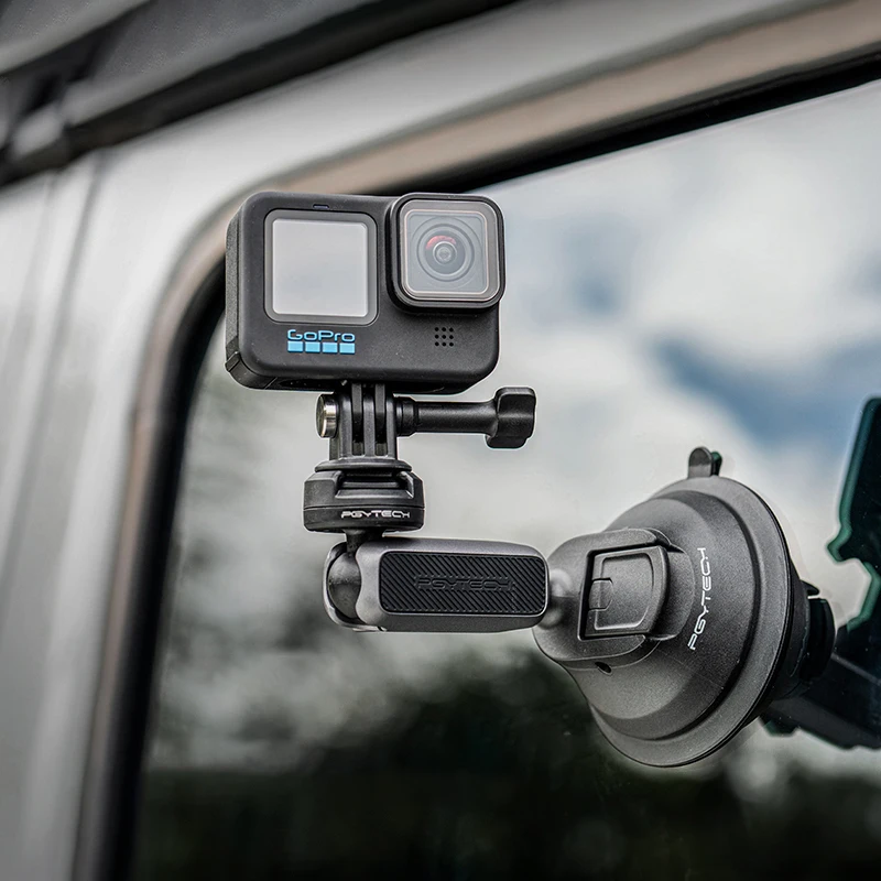 ل DJI Action 4/GoPro 11/Insta360 X3 كاميرا رياضية سيارة الزجاج مصاصة قوس عمل كاميرا شفط كأس جبل تحديد الملحقات