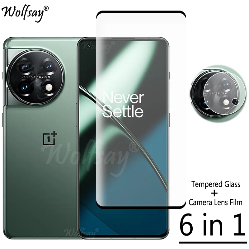 Full Cover Tempered Glass For OnePlus 11 Screen Protector For OnePlus 11 OnePlus11 5G Camera Glass For OnePlus 11 Glass 6.7 inch